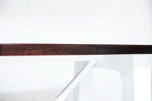Custom Made Steel And Liquid Lumber A-Frame Bar Height Table