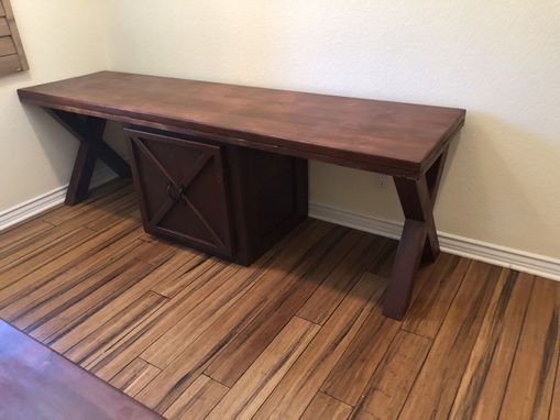 Custom Made Rustic Desk For Two