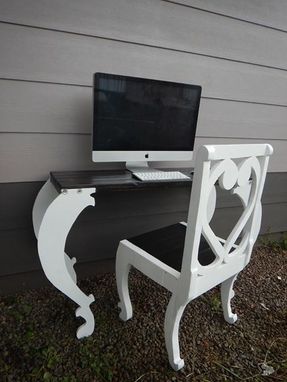 Custom Made Scroll Desk And Chair