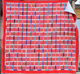 Custom Made Vintage Ribbon Patchwork Piece Antique Handmade Quilt 1930'S
