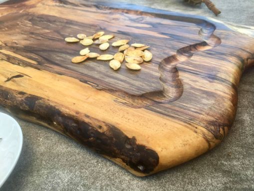 Custom Made Custom Cutting Board With Wood Burned Image