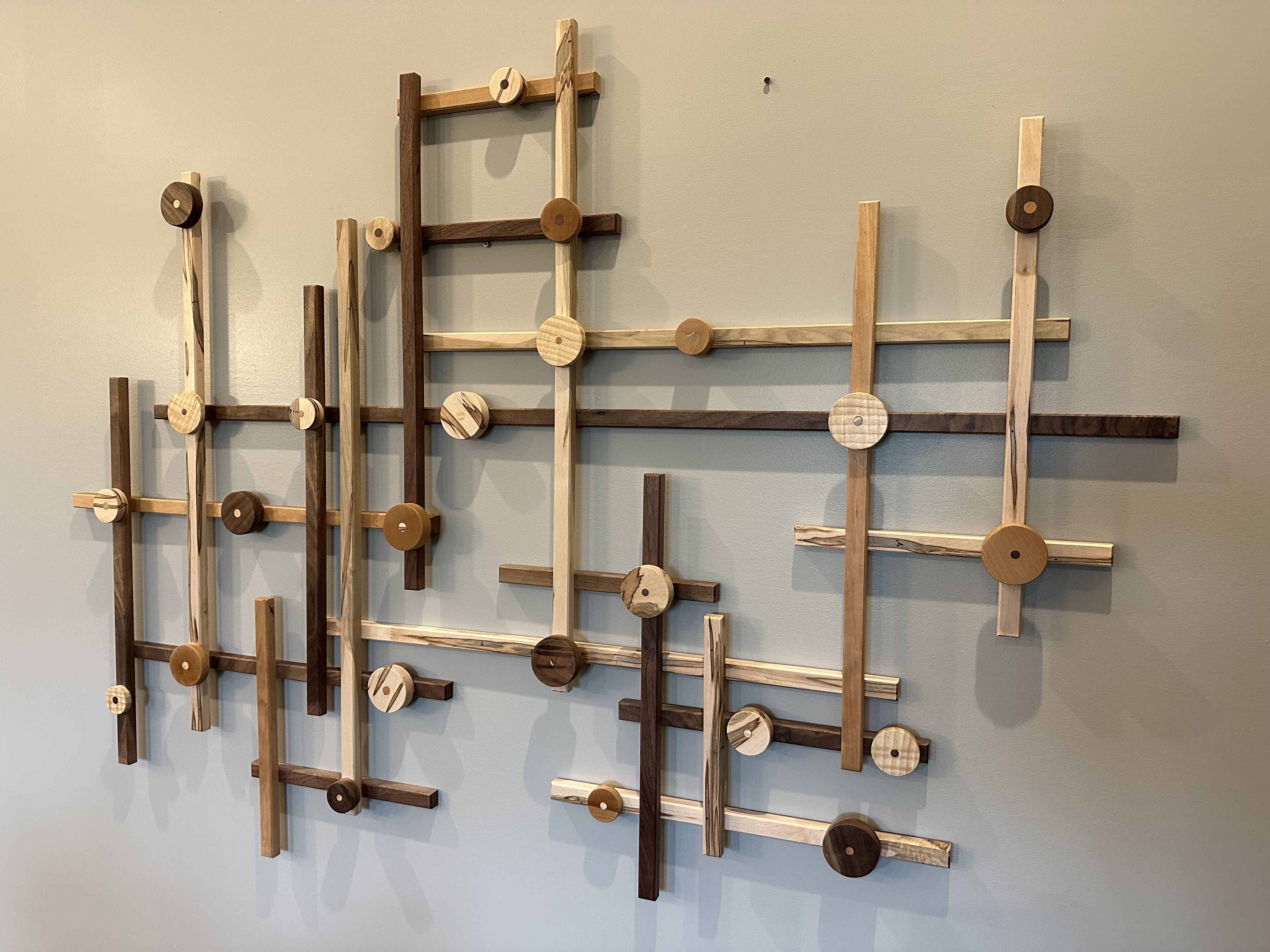 Handmade Abstract Wall Art by TriMount Custom Wood Creations