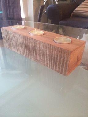 Custom Made Live Edge Candle Holder