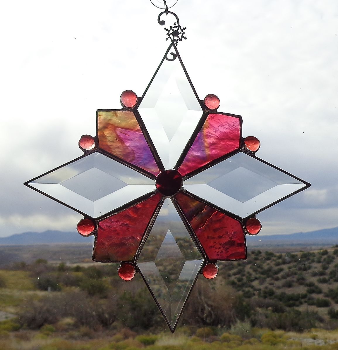Buy Custom Made Stained Glass Ornaments, made to order from Krysia Designs