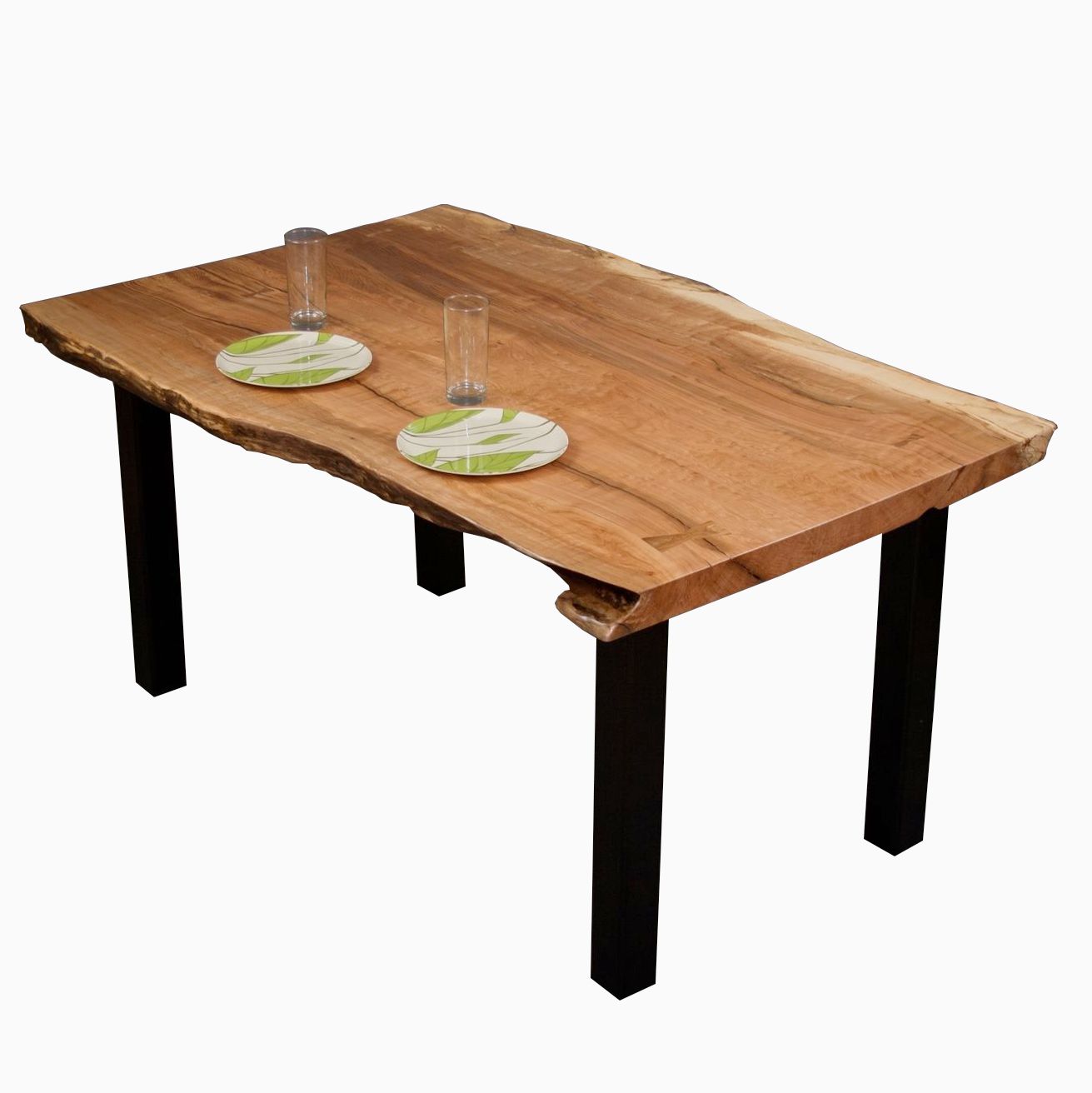 Hand Crafted Gillespie - Reclaimed Live Edge Maple Dining ...