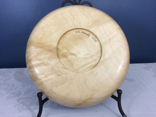 Custom Made Maple Hand Dyed "Water Ripples" Bowl
