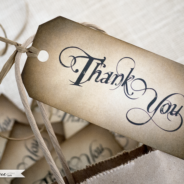 Hand Crafted Thank You Favor Tags Hand Crafted Thank You Favor Tags