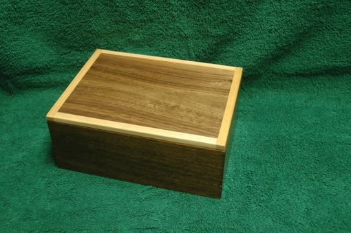Custom Made Walnut & Maple Box