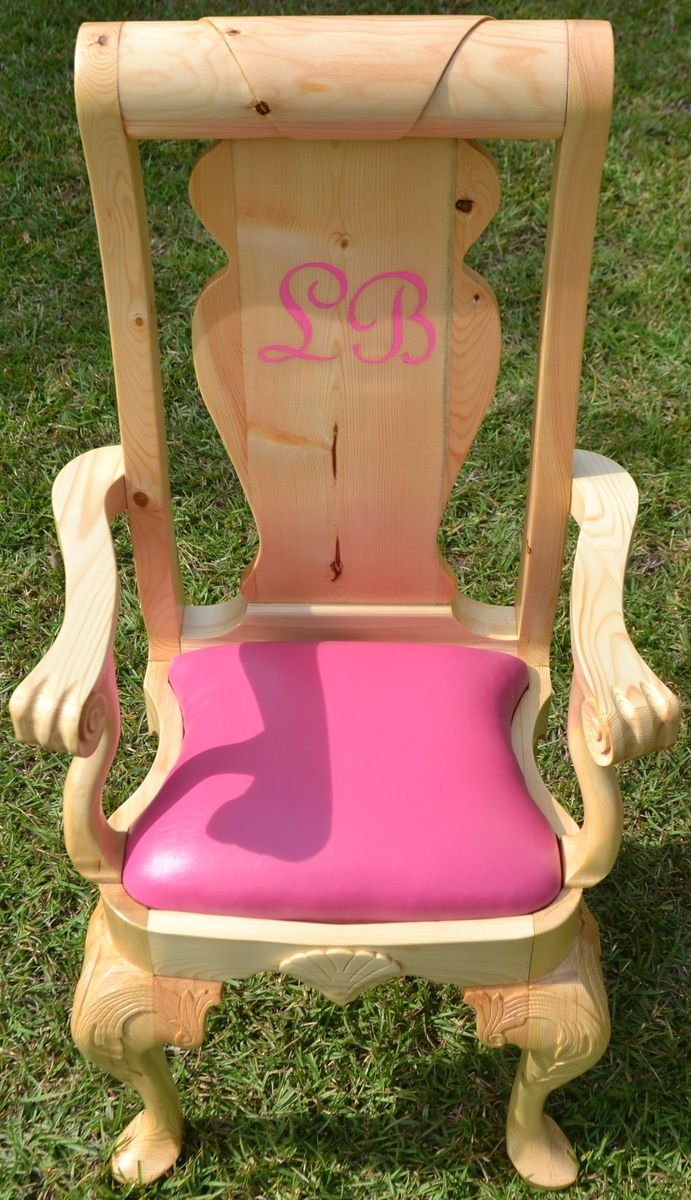 Hand Crafted Heirloom Princess Chair For My Princess by Fine