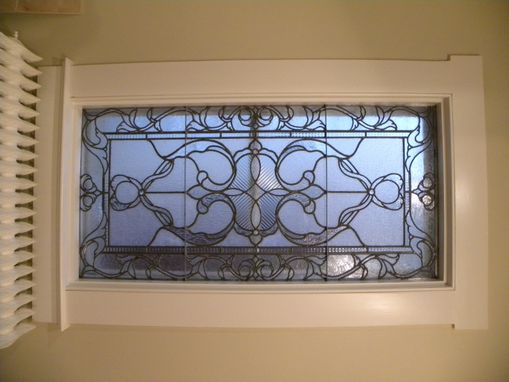 Custom Made Victorian Style Leaded Glass Window  (All Clears)