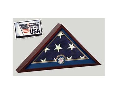 Custom Made Coast Guard Flag Display Case - No Flag