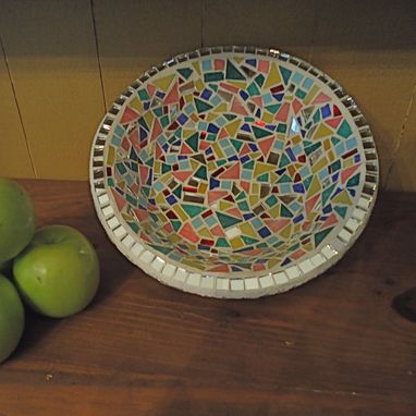 Custom Made Decorative Mosaic Fruit Bowl