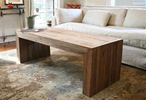 Custom Made The Jackson Table-Modern Yet Rustic Coffee Table Made From Reclaimed New Orleans Homes