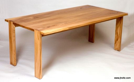 Custom Made Local Elm Slab Dining Table