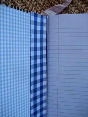Custom Made Boy With Blue Vintage-Y Notebook