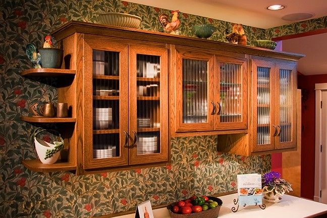 Hand Crafted Red Oak Kitchen Cabinet, Red Oak Kitchen Cabinets