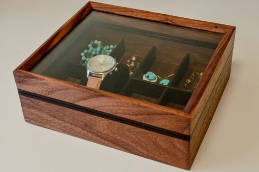 Custom Made Walnut Women's Combo Watch Box