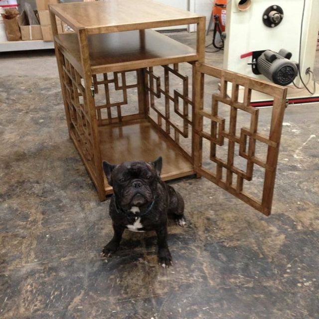 Handmade Dog Crate Side Table By Saw Tooth Designs Llc Custommade