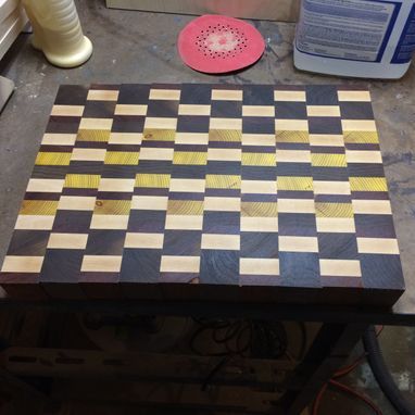 Custom Made Exotic End Grain Cutting Boards