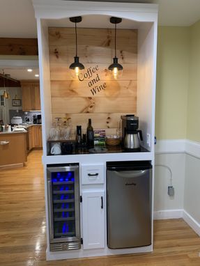 Custom Made Built In Coffee And Wine Station