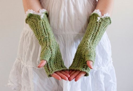 Custom Made Hand Knit Fingerless Gloves
