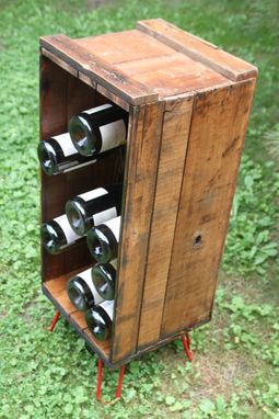 Custom Made Shipping Crate Wine Rack