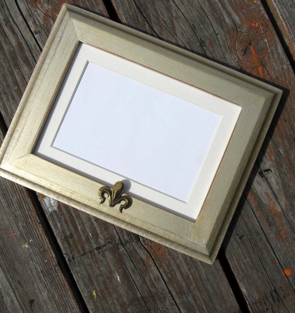 Hand Made Fleur Di Lis French Gold Photo Frame Homegoods by Brooke