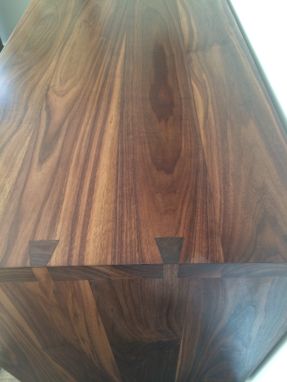 Custom Made Custom Walnut Desk With Dovetailed Sides