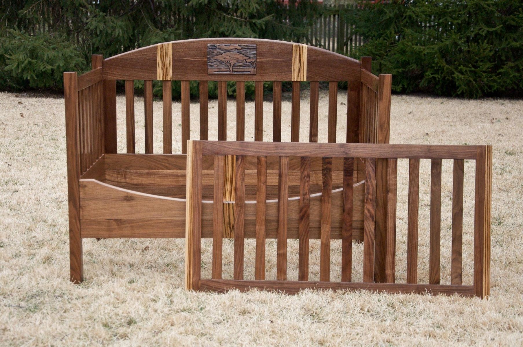 Handmade Acacia Tree Crib by Drop Tine Design