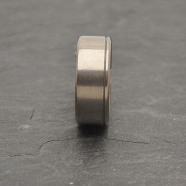 Custom Made Lathe Turned Titanium Ring