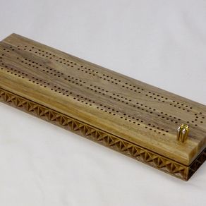 Hand Crafted Custom 4 Person Large Walnut Cribbage Board by Splinters ...