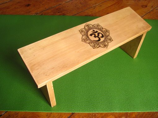 Custom Made Meditation Bench Om Symbol
