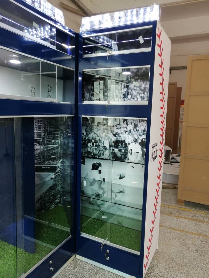 Handmade Custom Baseball Memorabilia Display by Atlas Design Creations