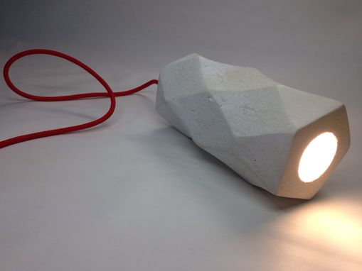 Custom Made Concrete Geo Shape Light Pendant - Modern Minimalist Industrial Geometric