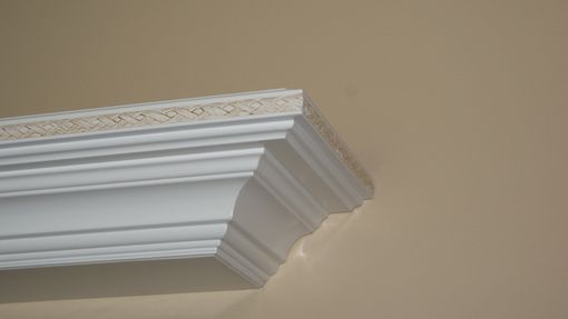 Custom Made Crowned Shelf W/Detailed Edge Band Accent