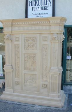 Custom Made Carved Armoire