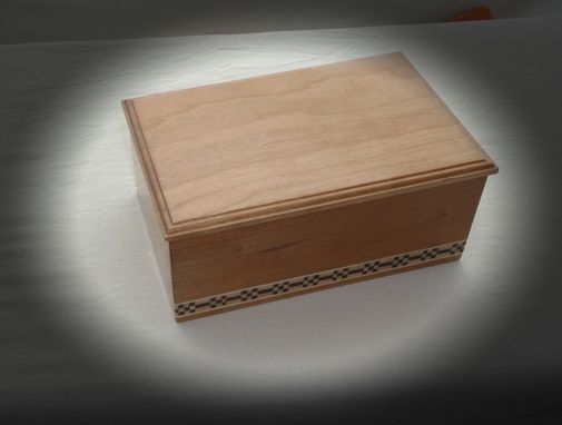 Custom Made Cherry Keepsake Box With Inlay Banding