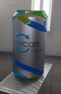 Custom Made Lifesize Soda Can For Novelis - The Evercan
