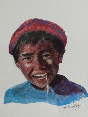 Custom Made Oil Pastel Portraits For Sale- Happy Children