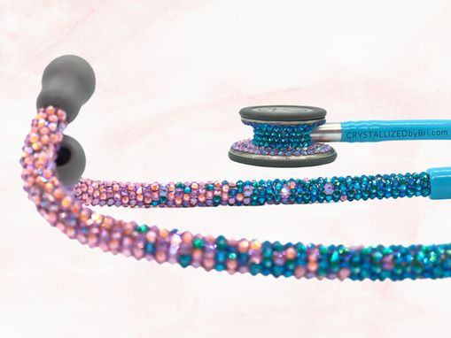 Custom Made Ombre Crystallized Littmann Classic Iii Stethoscope Medical Nurse Bling European Crystals Bedazzled