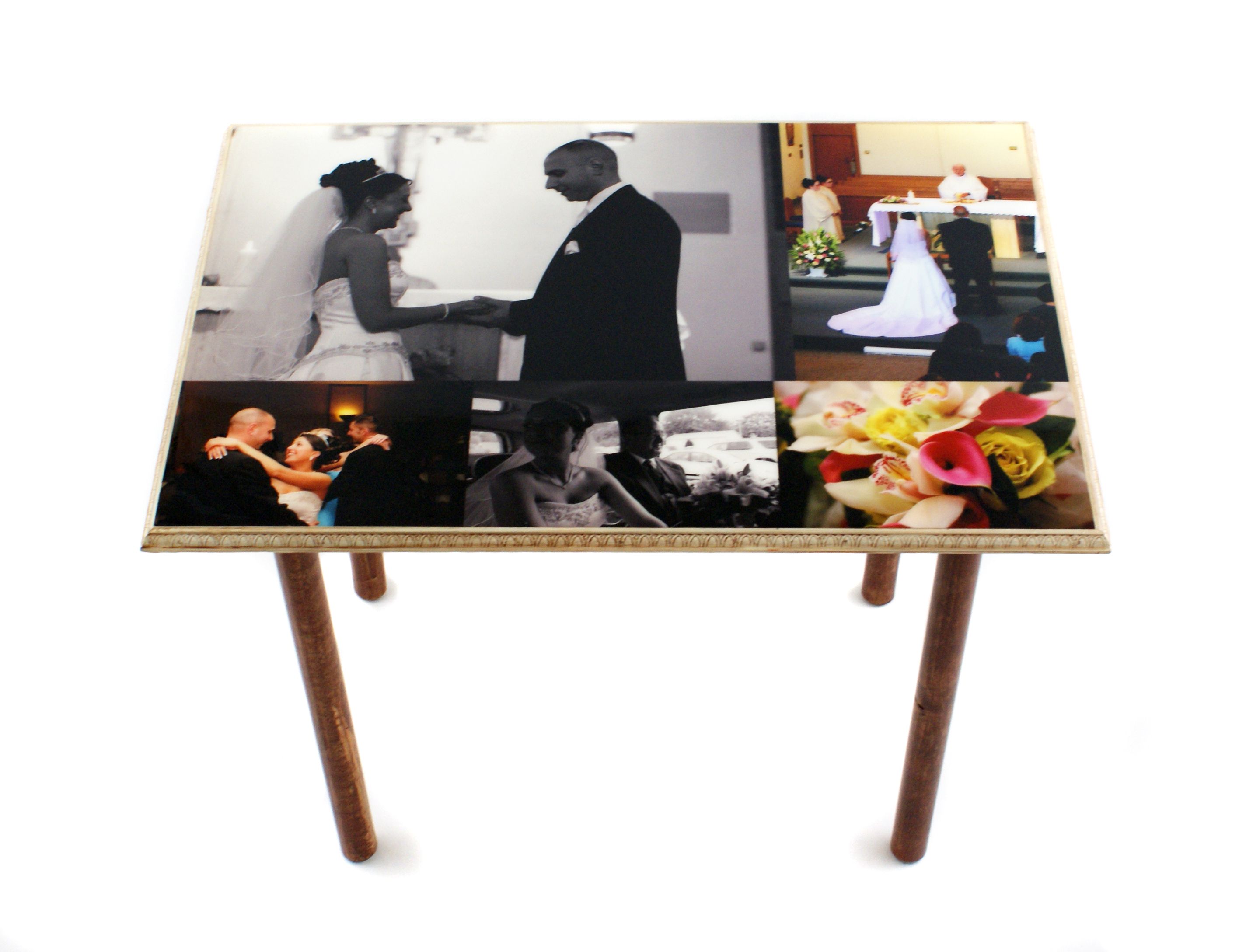 Hand Crafted Custom End Table+Wall Art by My Méz