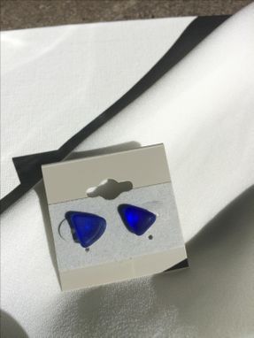 Custom Made Sterling Silver Sea Glass Earrings