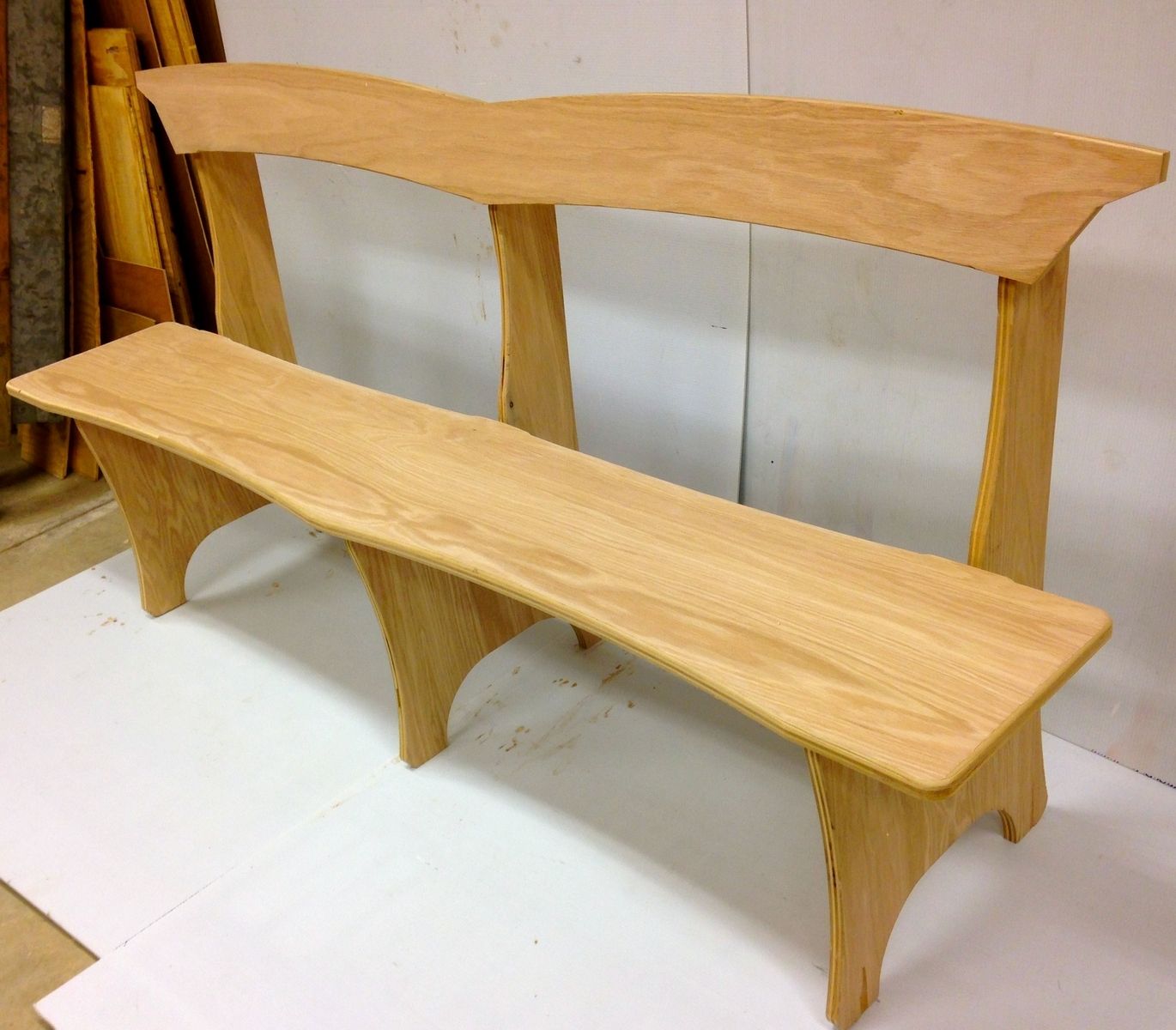 Hand Made Custom Entry Bench By Tiki Art Studios | CustomMade.com