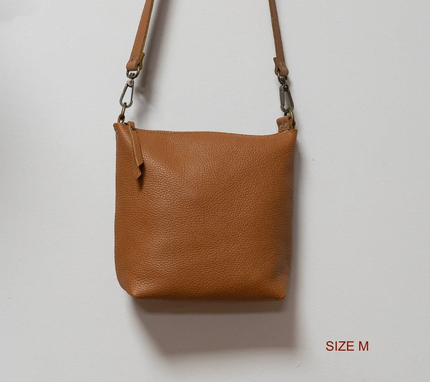 Custom Made Leather Crossbody Bag, Leather Purse, Beta
