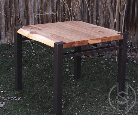 Custom Made Siberian Elm Side Table