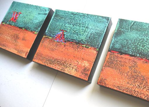 Custom Made Custom Abstract Paintings -Triptych