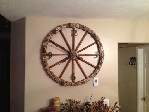 Custom Made Wagon Wheel Clock