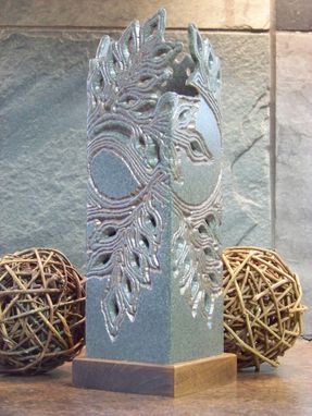 Custom Made Art Votive Candle Centerpiece From Corian