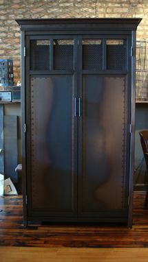 Custom Made Armoire - Tratitional Design In Steel