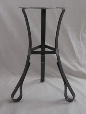 Custom Made Wrought Iron Table Base, Forged Steel Legs, Iron Table Top Support